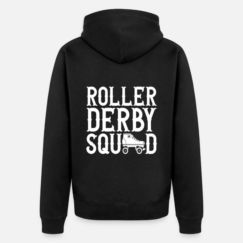 Roller derby - Veste à capuche bio Premium Unisexe - noir