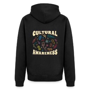 Microbiologiste Sensibilisation culturelle Science des bactéries - Veste à capuche bio Premium Unisexe - noir - Dos - Nico (187cm)