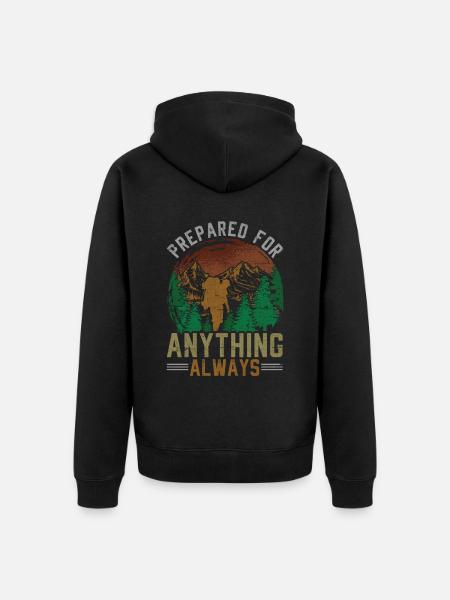 Pfadfinder Pfadfinderführer Pfadfindergruppe - Unisex Premium Bio Zip Hoodie - Schwarz