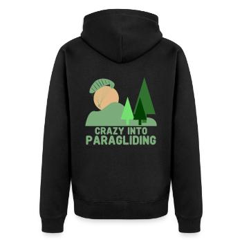 Parapente Parapente Gleitschirm - Veste à capuche bio Premium Unisexe - noir - Dos - Nico (187cm)