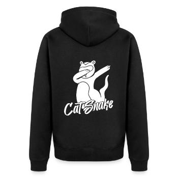 Putois furet - Veste à capuche bio Premium Unisexe - noir - Dos - Nico (187cm)