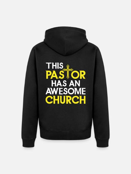 Christian Prister Pastor Jesus Pastor Church - Unisex Premium Organic Zip Hoodie - black