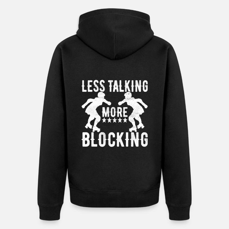 Roller derby - Veste à capuche bio Premium Unisexe - noir