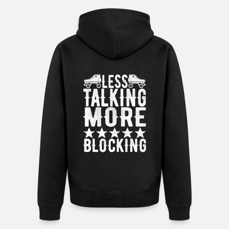 Roller derby - Veste à capuche bio Premium Unisexe - noir