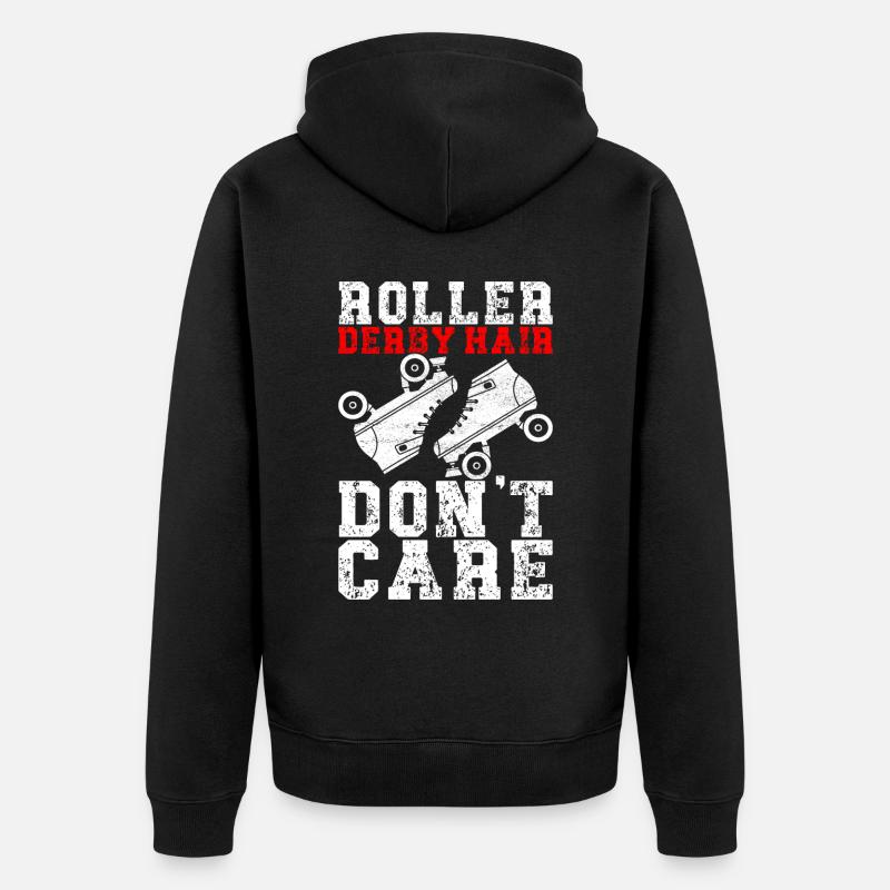 Roller derby - Veste à capuche bio Premium Unisexe - noir