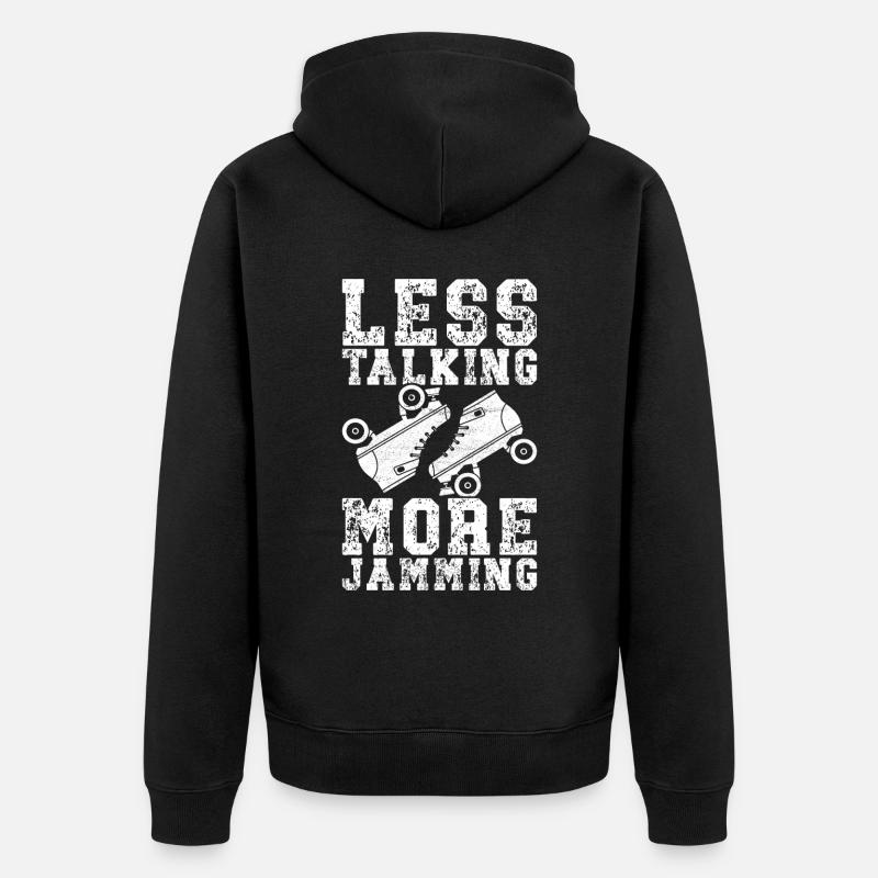 Roller Derby - Unisex Premium Bio Zip Hoodie - Schwarz