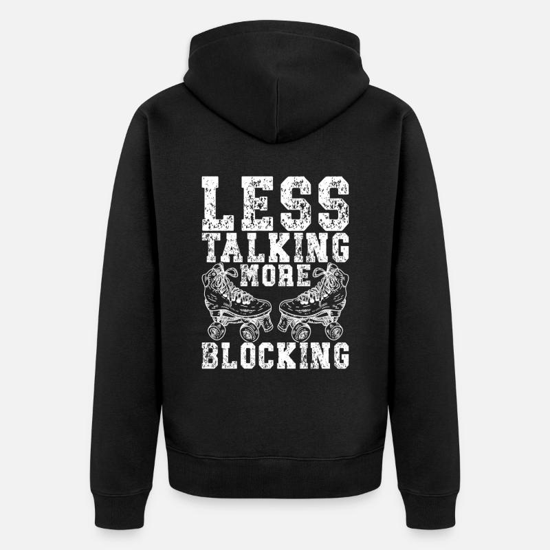 Roller derby - Veste à capuche bio Premium Unisexe - noir