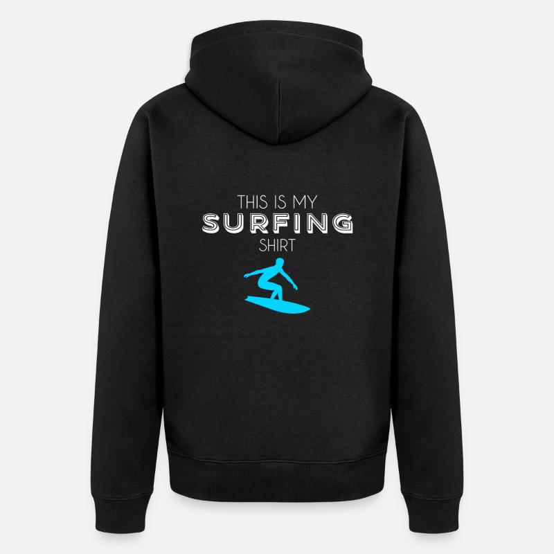 Chemise de surf - Veste à capuche bio Premium Unisexe - noir