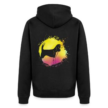 Beagle - Veste à capuche bio Premium Unisexe - noir - Dos - Nico (187cm)