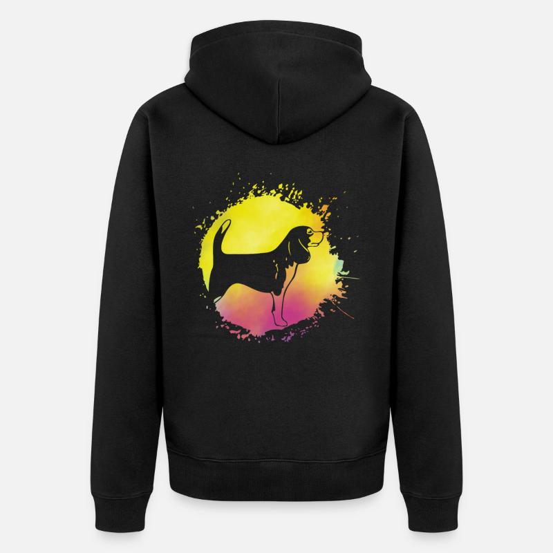 Beagle - Veste à capuche bio Premium Unisexe - noir