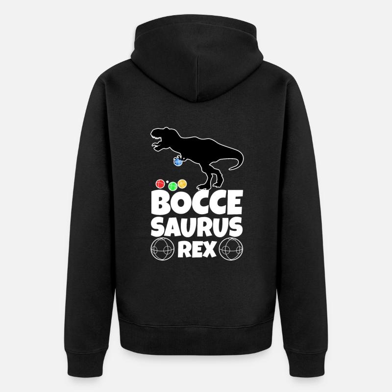 Boccesaurus Rex - Veste à capuche bio Premium Unisexe - noir