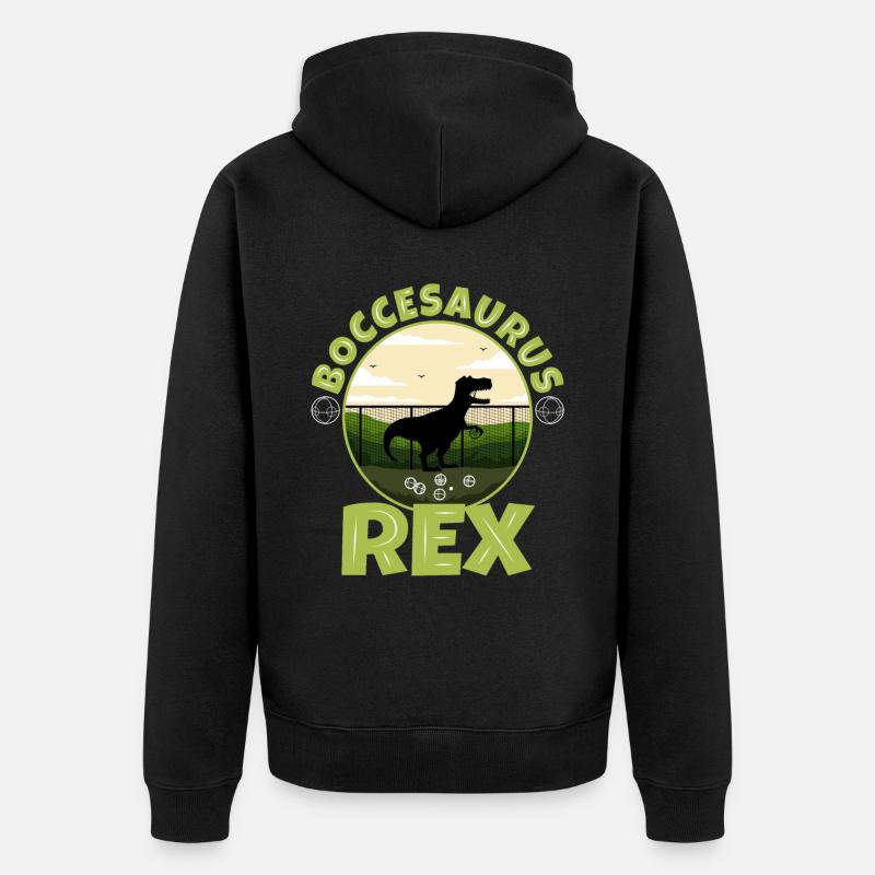 Boccesaurus Rex - Veste à capuche bio Premium Unisexe - noir
