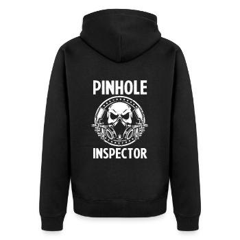 Car painter offer for coachbuilders - Unisex Premium Organic Zip Hoodie - black - Back - Nico (187cm)