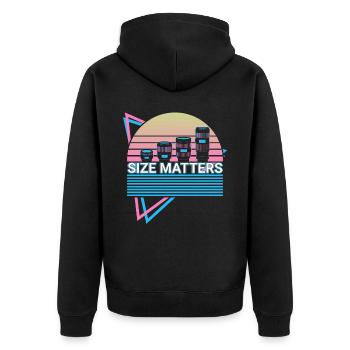 Kamera Fotografie Fotograf Retro - Unisex Premium Bio Zip Hoodie - Schwarz - Hinten - Nico (187cm)