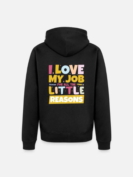 Kindergarten Teaching School Preschool - Unisex Premium Organic Zip Hoodie - black