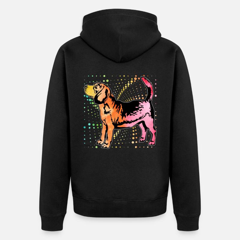 Beagle - Veste à capuche bio Premium Unisexe - noir