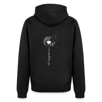 Enseignante de maternelle, pissenlit, éducatrice, éducatrice - Veste à capuche bio Premium Unisexe - noir - Dos - Nico (187cm)