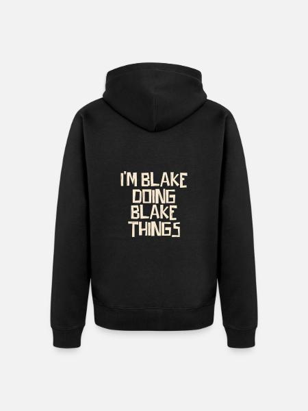 I'm Blake doing Blake things - Unisex Premium Organic Zip Hoodie - black