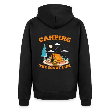 Boy Scout Cool - Veste à capuche bio Premium Unisexe - noir - Dos - Nico (187cm)