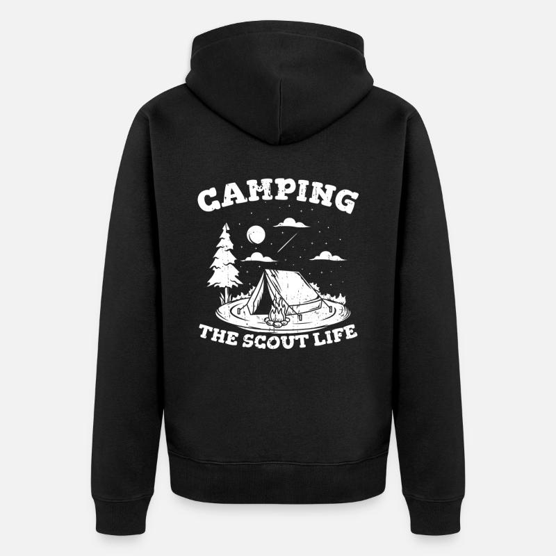 Éclaireur - Veste à capuche bio Premium Unisexe - noir