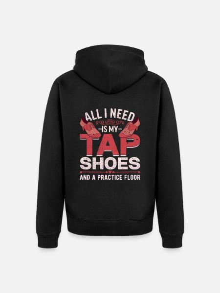 Stepptanz Stepptänzer Stepptänzerin Stepper - Unisex Premium Bio Zip Hoodie - Schwarz