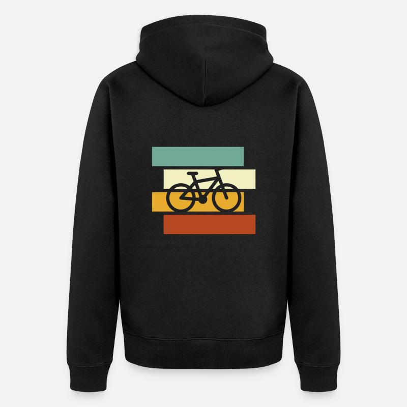 Vélo Rétro - Veste à capuche bio Premium Unisexe - noir