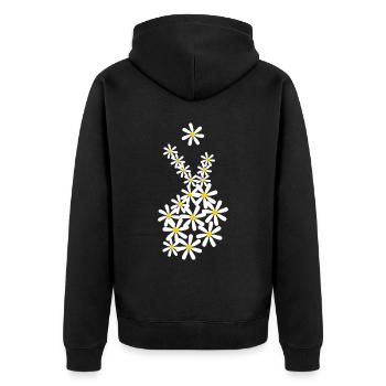 Daisy Kpop Korean Pop Music K-Pop - Unisex Premium Organic Zip Hoodie - black - Back - Nico (187cm)