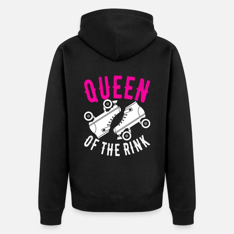 Roller derby - Veste à capuche bio Premium Unisexe - noir