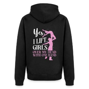 Ballet Danseuse Danse Ballerine - Veste à capuche bio Premium Unisexe - noir - Dos - Nico (187cm)