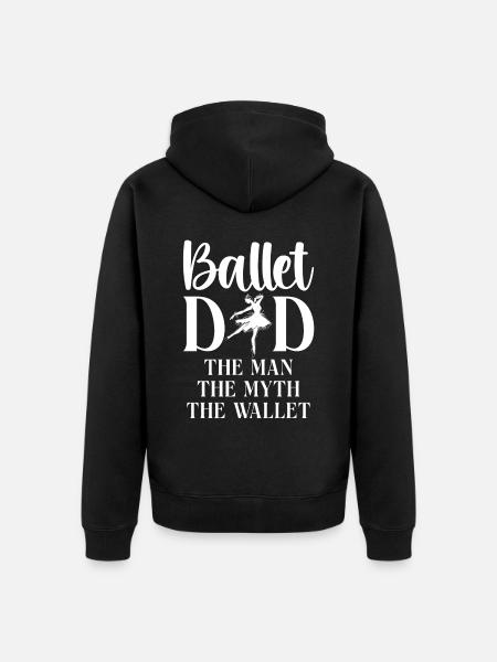 Ballet Danseuse Danse Ballerine - Veste à capuche bio Premium Unisexe - noir