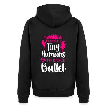 Ballet Danseuse Danse Ballerine - Veste à capuche bio Premium Unisexe - noir - Dos - Nico (187cm)