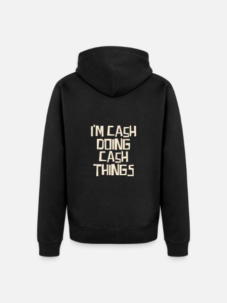 I'm Cash doing Cash things - Unisex Premium Organic Zip Hoodie - black