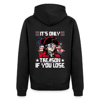 Ce n’est que de la trahison si vous perdez - Veste à capuche bio Premium Unisexe - noir - Dos - Nico (187cm)