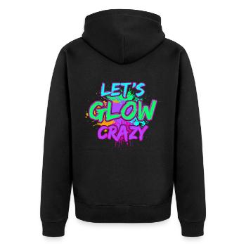 80s Retro CostumeTheme Party Costume 90s Party - Unisex Premium Organic Zip Hoodie - black - Back - Nico (187cm)