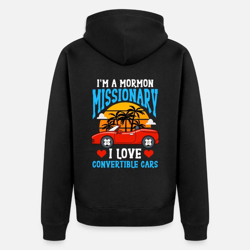 LDS - Unisex Premium Bio Zip Hoodie - Schwarz
