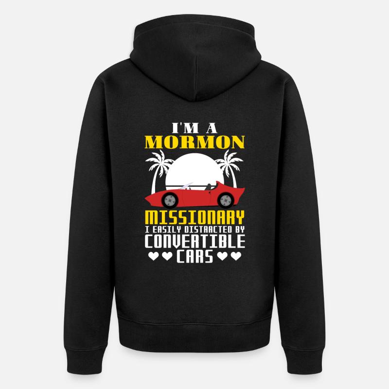 LDS - Unisex Premium Bio Zip Hoodie - Schwarz