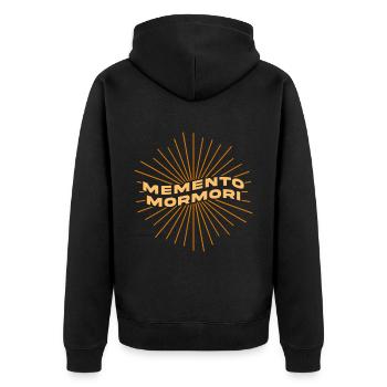 Mormone LDS-Missionar - Unisex Premium Bio Zip Hoodie - Schwarz - Hinten - Nico (187cm)