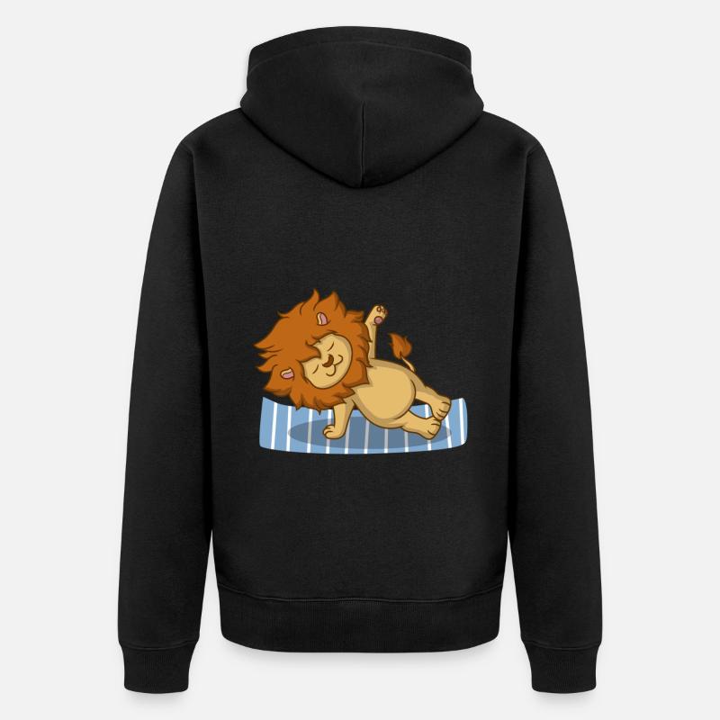 Yoga Lion - Veste à capuche bio Premium Unisexe - noir