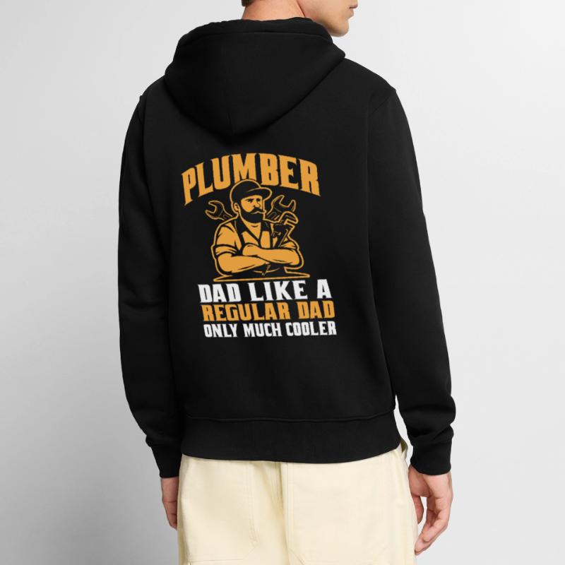 Pipe fitters, plumbers, shell layers, construction workers Unisex Premium Organic Zip Hoodie