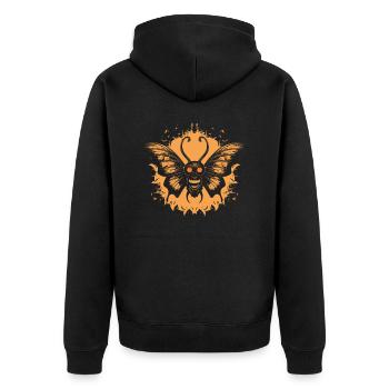 Butterfly Halloween Trick Or Treat Insect Lover - Unisex Premium Organic Zip Hoodie - black - Back - Nico (187cm)