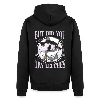 Plague Doctor Medieval Doctor Doctor Doctor - Unisex Premium Organic Zip Hoodie - black - Back - Nico (187cm)