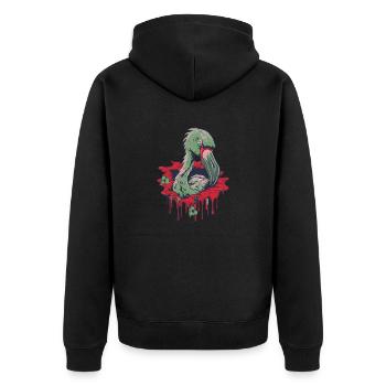 Zombie Halloween Cool - Veste à capuche bio Premium Unisexe - noir - Dos - Nico (187cm)