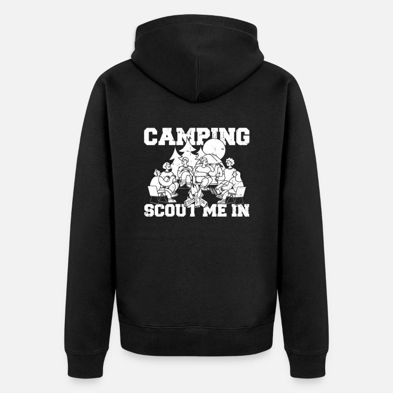 Boy Scout drôle - Veste à capuche bio Premium Unisexe - noir