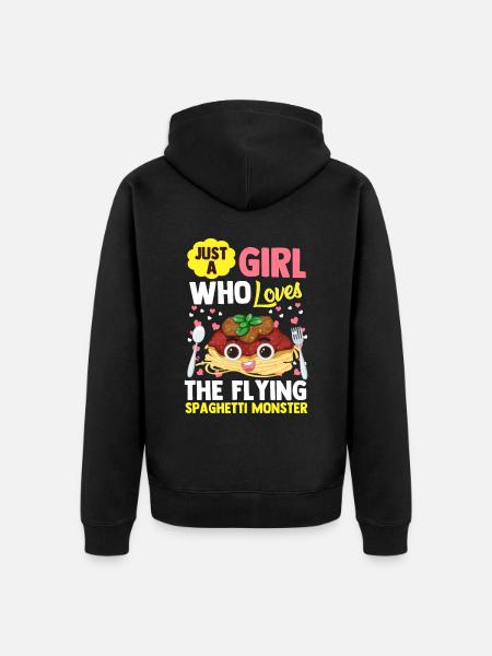 FSM Pastafarian - Unisex Premium Bio Zip Hoodie - Schwarz