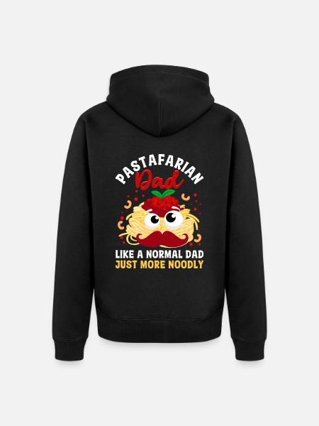 Flying Spaghetti Monster FSM - Unisex Premium Organic Zip Hoodie - black