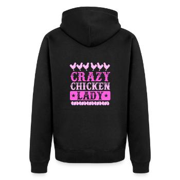 Amateur de poulet Éleveur de poulet - Veste à capuche bio Premium Unisexe - noir - Dos - Nico (187cm)