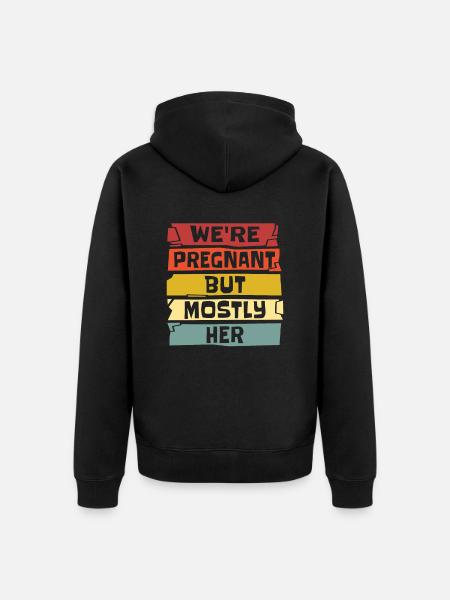 Twin Daddy Twins Daddy - Unisex Premium Organic Zip Hoodie - black