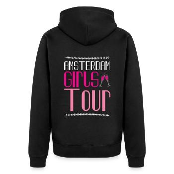 Amsterdam Girls Tour - Veste à capuche bio Premium Unisexe - noir - Dos - Nico (187cm)