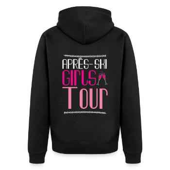 Après-Ski Girls Tour - Veste à capuche bio Premium Unisexe - noir - Dos - Nico (187cm)