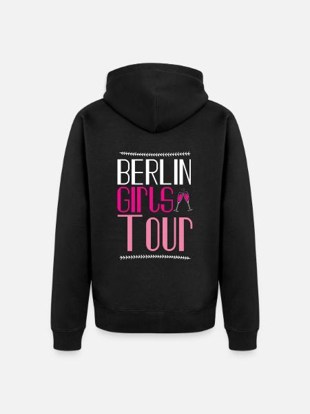 Berlin Girls Tour - Unisex Premium Organic Zip Hoodie - black